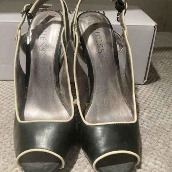 Guess Open Toe Heels - Picture 1 of 5
